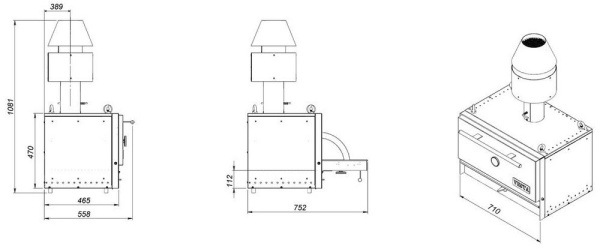 Печь-мангал Vesta 38 N