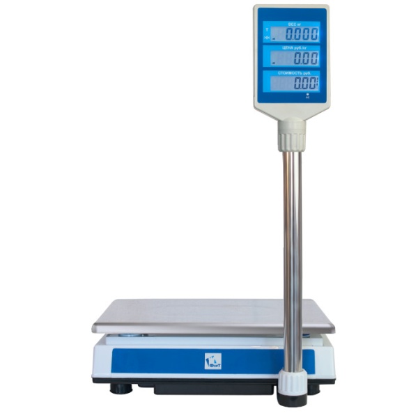 Весы товарные Форт 918B (15 кг;2) Оптима (335х110х360мм, платф. 230х330 мм, со стойкой)
