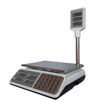 Весы товарные Форт 586 В (32, 5) LCD Азимут (330х115х340 мм, платформа 230х330 мм, со стойкой)