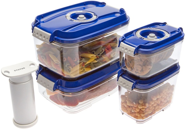 Набор вакуумных контейнеров Status VAC-REC-Smaller Blue