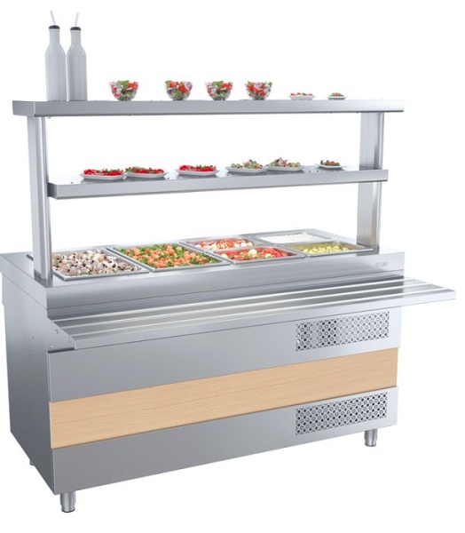 Охлаждаемый стол Atesy Ривьера ОС-1200-02-О (с отверстием под полку)