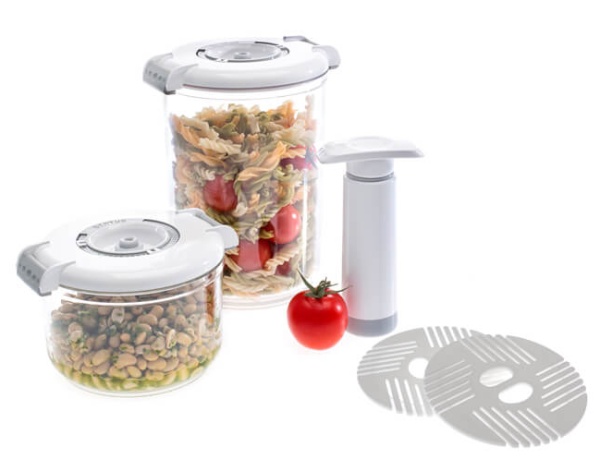 Набор вакуумных контейнеров Status VAC-RD-Round White