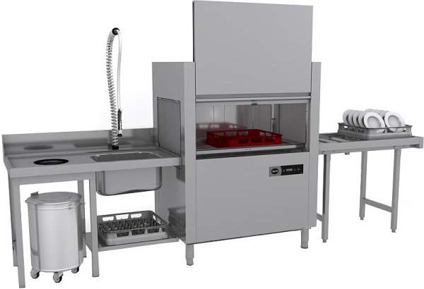 Туннельная посудомоечная машина Apach ARC100 (T101) ДОЗ+CW+СУШ Л/П