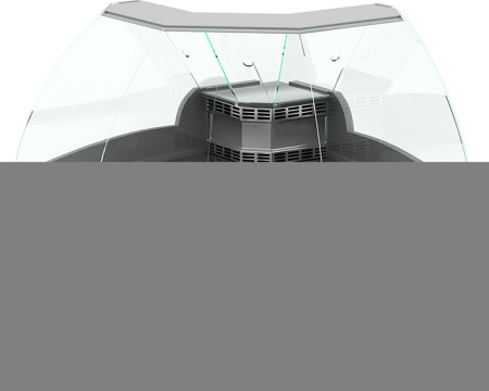 Холодильная витрина Eqta ВПС 0,21-0,92 (Gamma-2 ОС 90 Д) (RAL 3004)