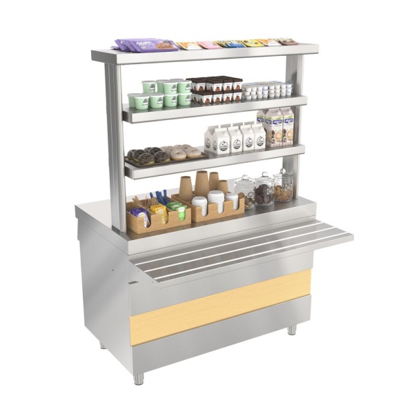 Прилавок нейтральный Atesy Ривьера НС-1200-02-О без полок