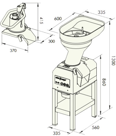 Овощерезка Robot Coupe CL60 2 воронки