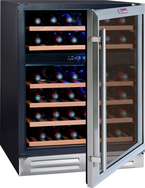 Двухзонный винный шкаф La Sommeliere CVDE46-2