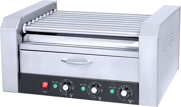 Гриль роликовый с отделением для подогрева булочек AIRHOT RG-11BW