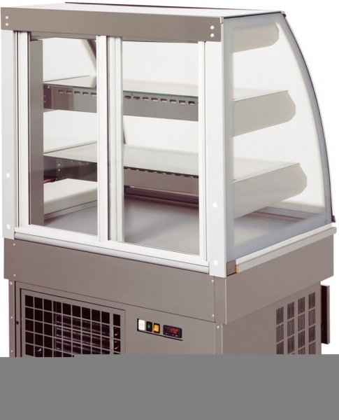 Витрина кондитерская Unis Georgia III Static double glass Gold