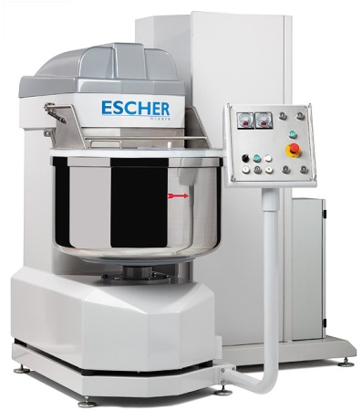 Тестомес для крутого теста Escher MT 80 P (выгрузка в воронку делителя)