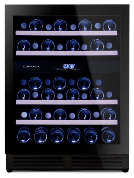 Двухзонный винный шкаф Dunavox  DAUF-45.125DB.TO