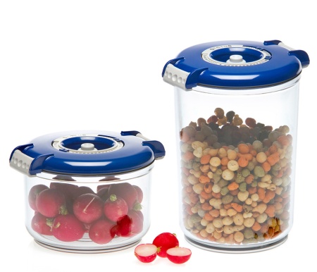 Набор вакуумных контейнеров Status VAC-RD-Round Blue