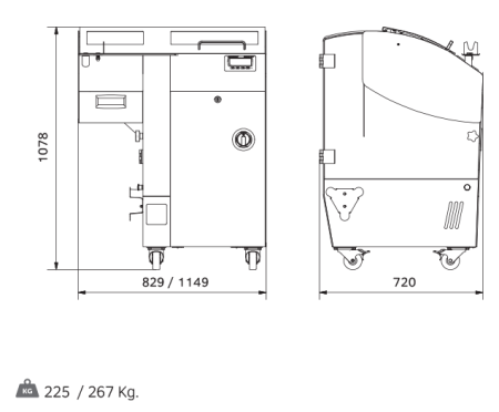 Хлеборезка Rollmatic SA35 с изменяемым шагом/смазка ножа