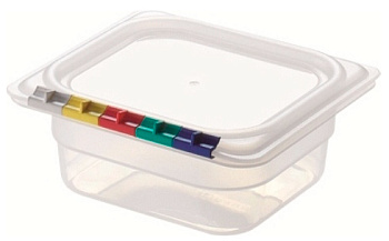 Гастроемкость Luxstahl из полипропилена без крышки GN 1/6 176х162х65 мм прозрачная [21019]