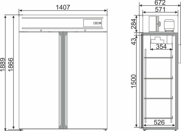 Холодильный шкаф Snaige SV114-S