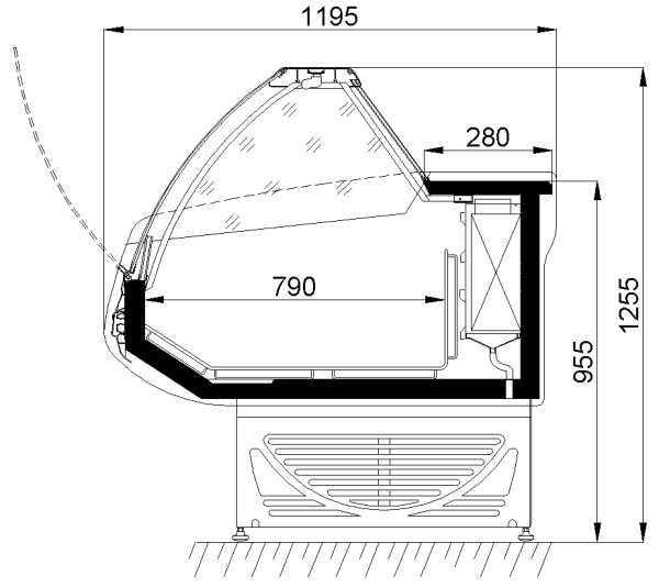 Морозильная витрина Ариада Титаниум ВН 5-200