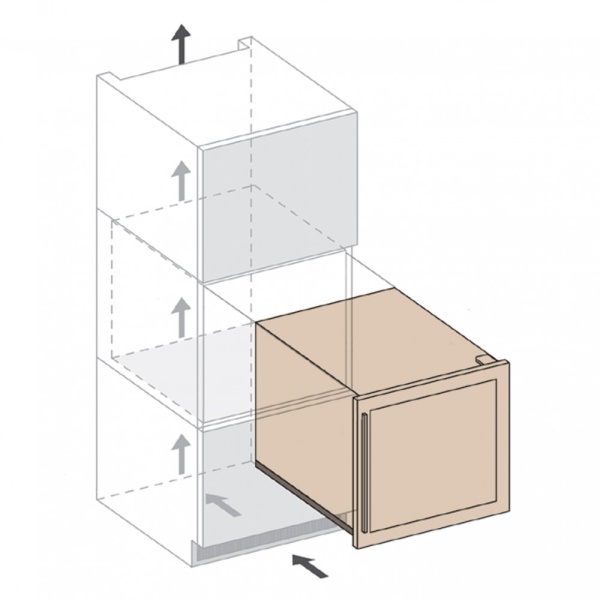 Двухзонный винный шкаф Dunavox  DAB-41.83DB