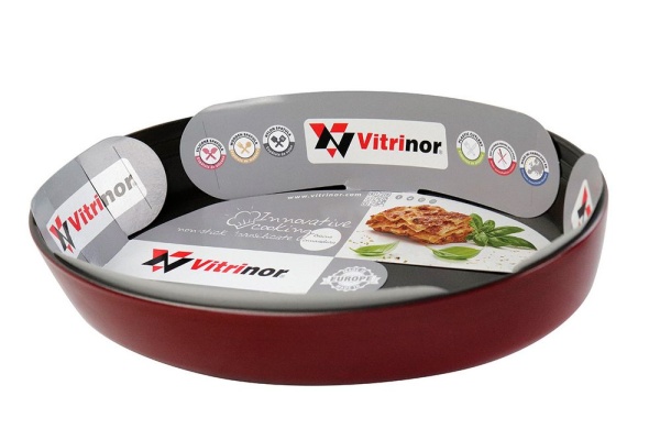 Форма для выпечки Vitrinor Овальная красная 35*24*6