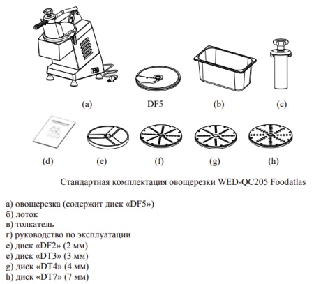 Овощерезка Foodatlas WED-QC205