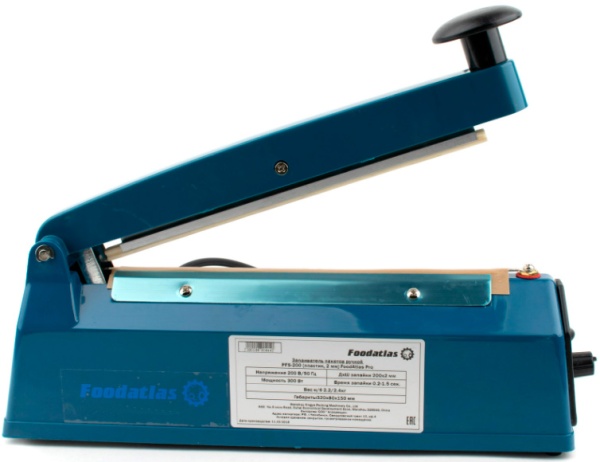 Запайщик пакетов Foodatlas PFS-200 (пластик, 2 мм)