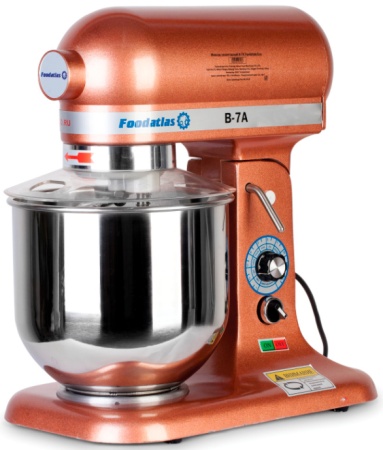 Планетарный миксер Foodatlas B-7A коричневый